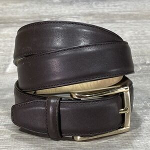 Trafalgar Leather Belt Men's Size 38 Brown Classic Dress Buckle